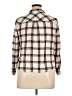 Maurices 100% Rayon Plaid Ivory Long Sleeve Button-Down Shirt Size 16 (1) - photo 2