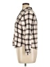 Maurices 100% Rayon Plaid Ivory Long Sleeve Button-Down Shirt Size 16 (1) - photo 5