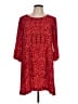 Cooperative 100% Polyester Hearts Red Casual Dress Size L - photo 1