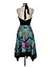 Signature 100% Polyester Paisley Teal Cocktail Dress Size 6 - photo 2
