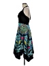 Signature 100% Polyester Paisley Teal Cocktail Dress Size 6 - photo 5
