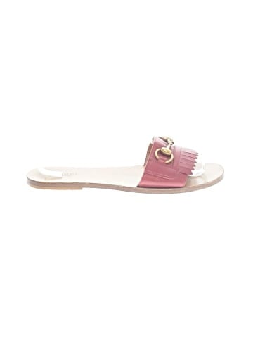 Gucci Fringe Horsebit Flat Sandals (view 1)