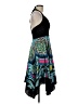 Signature 100% Polyester Paisley Teal Cocktail Dress Size 6 - photo 4
