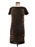 Bar III Animal Print Brown Casual Dress Size L - photo 1