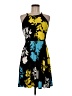 Bar III Print Black Cocktail Dress Size M - photo 1