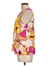 Nine West 100% Polyester Yellow Sleeveless Blouse Size L - photo 5