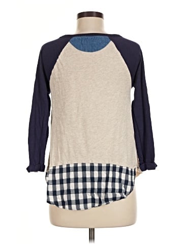 Little Yellow Button 3/4 Sleeve T-Shirt (view 2)