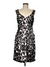 Kay Unger 100% Polyester Animal Print Gray Cocktail Dress Size 8 - photo 1
