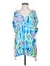 Lilly Pulitzer Blue 3/4 Sleeve Blouse Size XXS - photo 1