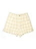 Madewell Checkered-gingham Ivory Shorts Size 6 - photo 1