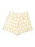 Madewell Checkered-gingham Ivory Shorts Size 6 - photo 2