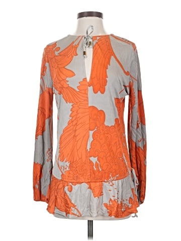 Karina Grimaldi Long Sleeve Silk Top (view 1)