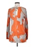 Karina Grimaldi 100% Silk Orange Long Sleeve Silk Top Size S - photo 1