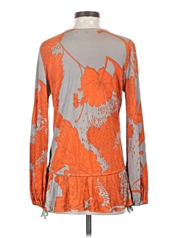 Karina Grimaldi Long Sleeve Silk Top (view 2)