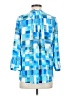 Not Your Daughter's Jeans 100% Polyester Color Block Blue 3/4 Sleeve Blouse Size S - photo 2