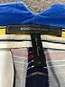 BCBGMAXAZRIA Stripes Blue Khaki Shorts Size M - photo 3