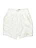 Tahari 100% Linen Solid White Shorts Size S - photo 1