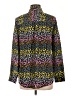 Boden 100% Silk Animal Print Multi Color Black Long Sleeve Silk Top Size 10 - photo 2