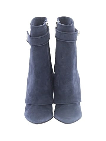 Givenchy Suede Shark Lock Wedge Boots  (view 2)