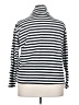 St. John's Bay 100% Cotton Stripes White Turtleneck Sweater Size XXL - photo 2
