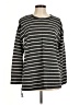 Assorted Brands Stripes Black Pullover Sweater Size M - photo 1