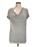 Gap 100% Rayon Gray Short Sleeve Top Size L - photo 1