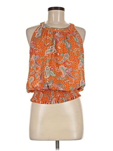 Rose + Olive Sleeveless Blouse (view 1)