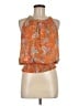 Rose + Olive 100% Polyester Orange Sleeveless Blouse Size M - photo 1