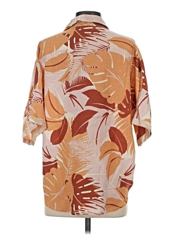 L Space 3/4 Sleeve Button-Down Shirt (view 2)