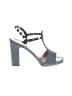 Valentino Garavani 100% Leather Gray Sandals Size EU 37 1/2 - photo 1