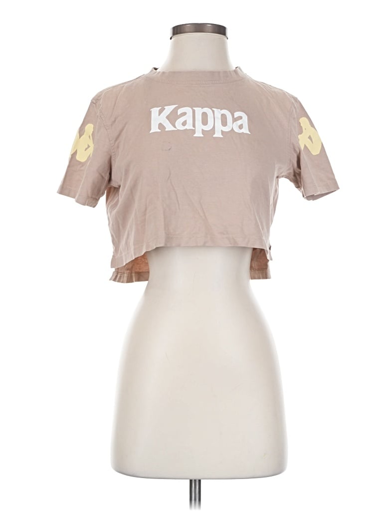 Pre-owned Kappa Short Sleeve Turtleneck In Tan