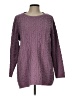 J.Jill 100% Polyester Purple Pullover Sweater Size Lg Petite - photo 1