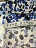 Fred David Animal Print Blue 3/4 Sleeve Button-Down Shirt Size 3X - photo 7