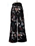 H&M Floral Black Casual Pants Size 8 - photo 2