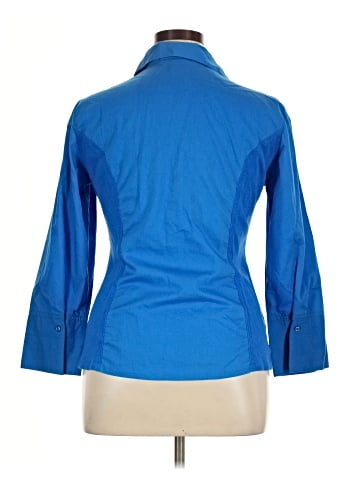 Sharagano 3/4 Sleeve Button-Down Shirt (view 2)