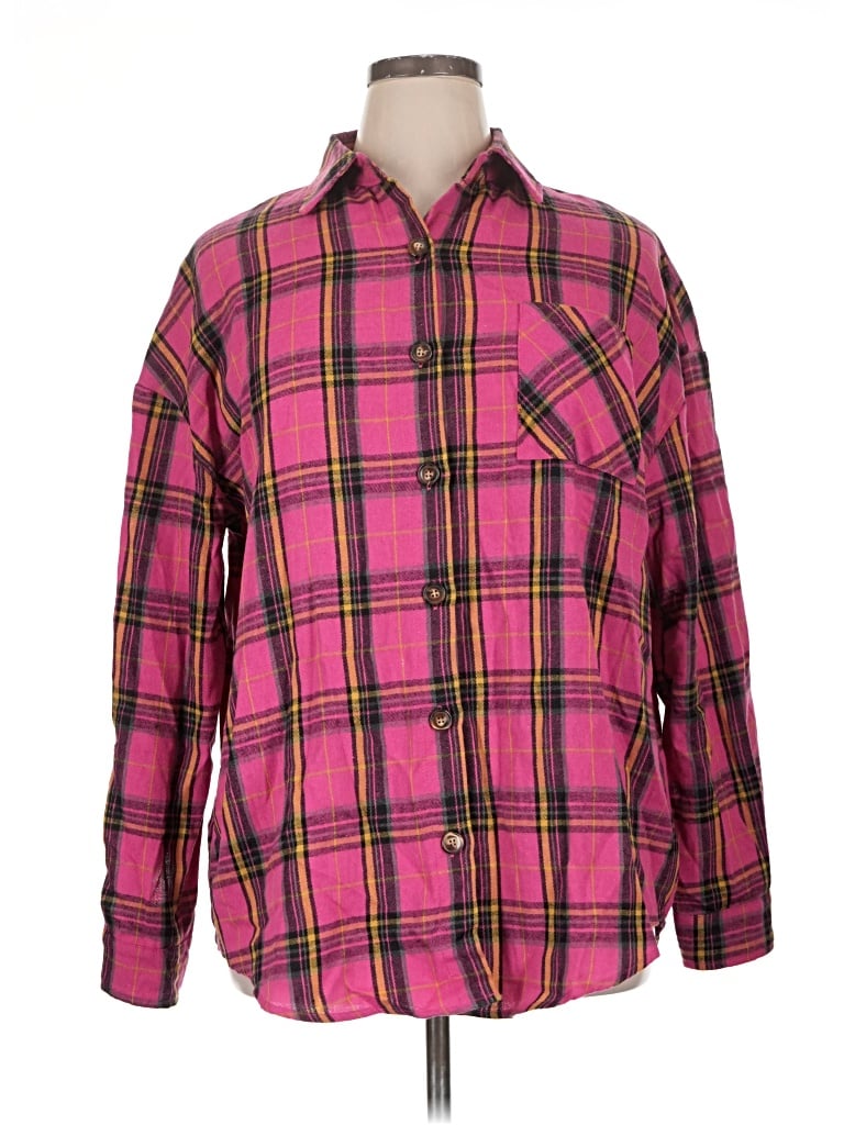 Pre-owned Fantaslook Long Sleeve Blouse In Pink