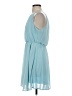 Blue Rain Solid Blue Casual Dress Size S - photo 5