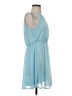 Blue Rain Solid Blue Casual Dress Size S - photo 4