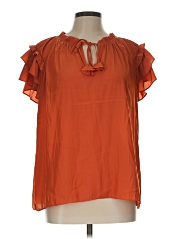Rose + Olive Short Sleeve Blouse (view 1)