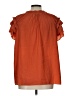 Rose + Olive Orange Short Sleeve Blouse Size L - photo 2