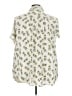 Torrid Floral Ivory Short Sleeve Blouse Size 5X Plus (6) - photo 2