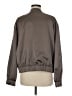 W by Worth Solid Gray Brown Track Jacket Size M - photo 2