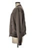 W by Worth Solid Gray Brown Track Jacket Size M - photo 5