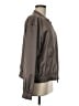 W by Worth Solid Gray Brown Track Jacket Size M - photo 4