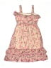 Next 100% Polyester Floral Pink Dress Size 6y - photo 2