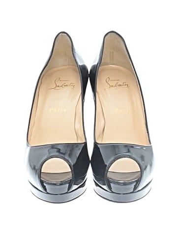 Christian Louboutin Patent Leather Altadama Peep Toe Pumps 100mm (view 2)