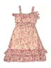 Next 100% Polyester Floral Pink Dress Size 6y - photo 1