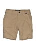 Hurley 100% Polyester Solid Tan Khaki Shorts Size 7 - photo 1
