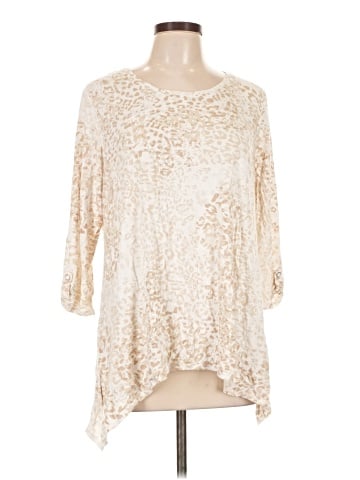 Zenergy by Chico's 3/4 Sleeve T-Shirt (view 1)