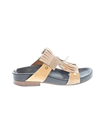 Chloé Leather Erika Kiltie Trim Sandals (view 1)